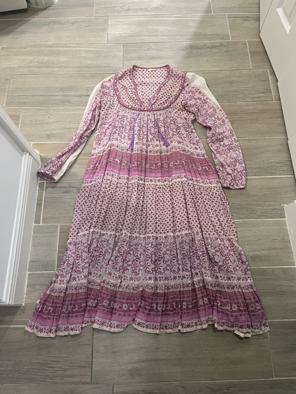 Matta Pink Floral Midi Dress